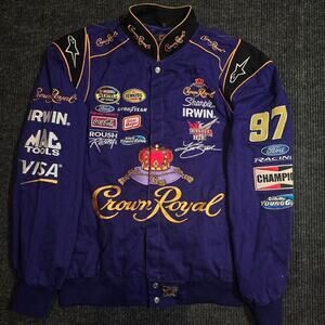 Vintage 2000s Crown Royale Number 97 Kurt Busch Racing Jacket
